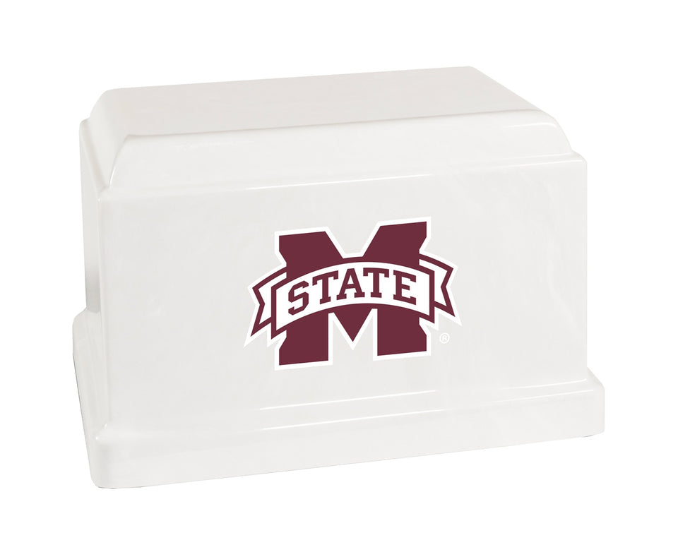 Mississippi Bulldogs College Cremation Urn - Maroon