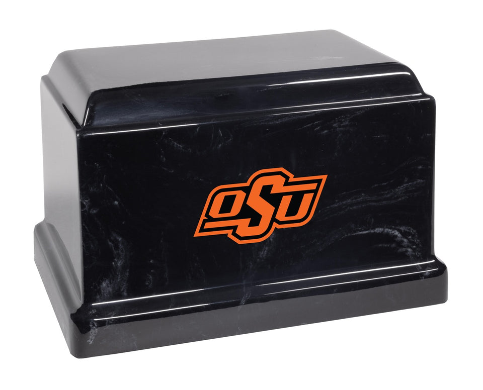 Oklahoma State University Cowboys College Cremation Urn - Black