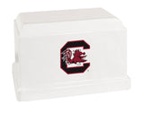University of South Carolina Gamecocks College Cremation Urn - White