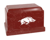 Arkansas Razorbacks College Red Cremation Urn