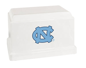 University of North Carolina Tar Heels College Cremation Urn - White
