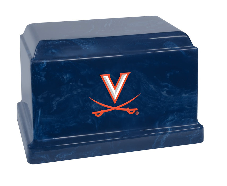 University of Virginia Cavaliers College Cremation Urn - Orange
