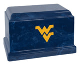 West Virginia University Mountaineers College Cremation Urn - Blue