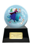 Disney's Frozen/ Elsa and Friends Memorial Fan Urn Base with Add-On Decorative Sphere - Infant/Child-Sized Urn (Small)