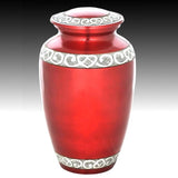 Carnelian Solid Metal Cremation Urn
