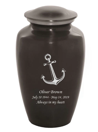 Custom Engraved Anchor Cremation Urn