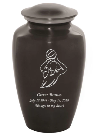 Custom Engraved Basketball Cremation Urn