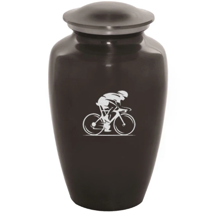 Custom Engraved Bicycle Cremation Urn