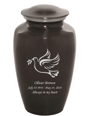Custom Engraved Dove Cremation Urn