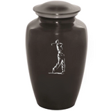 Custom Engraved Golfer Cremation Urn