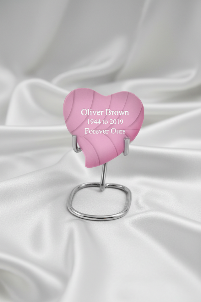 Classic Baby Pink Brass Cremation Urn Collection
