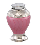 Classic Baby Pink Brass Cremation Urn