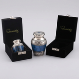 Black Velvet Keepsake Urn Display Box: Satin Lined - KEEPSAKE NOT INCLUDED