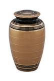 Classic Gold and Black Cremation Urn