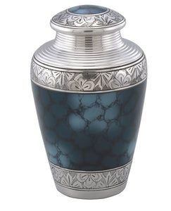 Classic Cloud Blue Cremation Urn