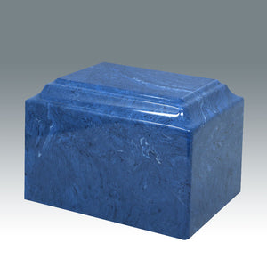 Egyptian Blue Cultured Marble Cremation Urn