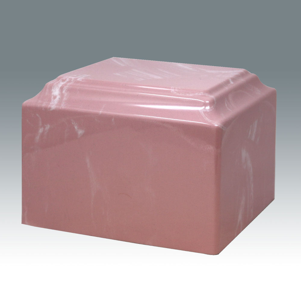 Fawn Pink Cultured Marble Urn