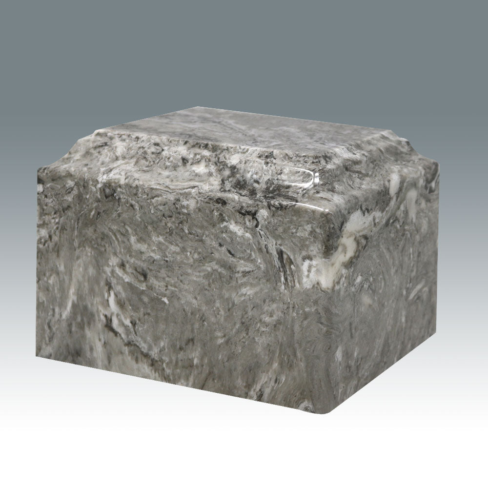 Rocky Cashmere Gray Cultured Marble Premium Cremation Urn