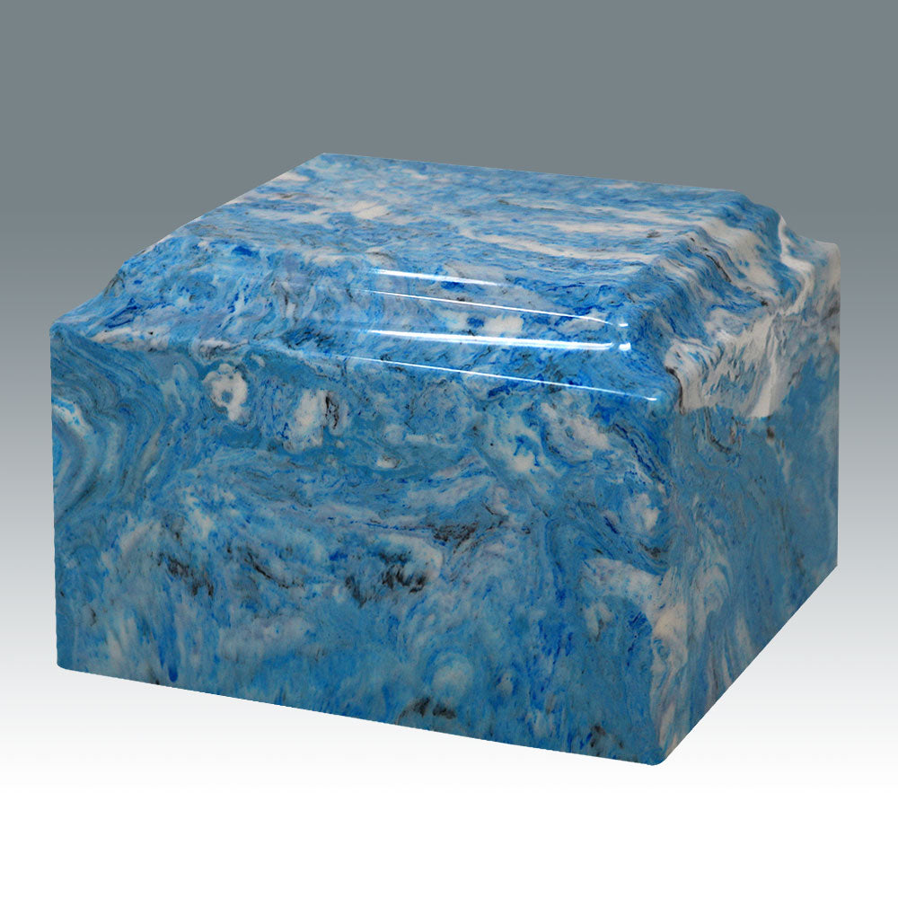 Scratch & Dent (Sky Blue) Cultured Marble Adult Urn