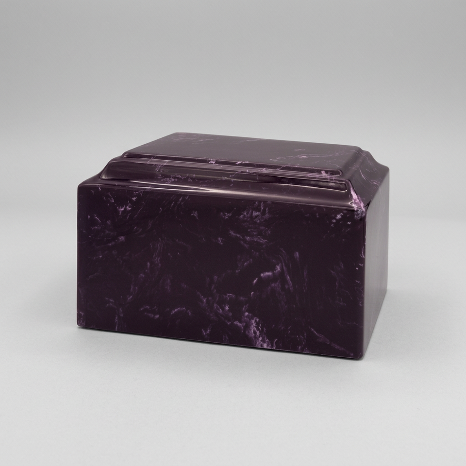 Rose Cultured Marble Urn