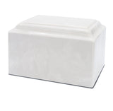 White Pearl Cultured Marble Urn