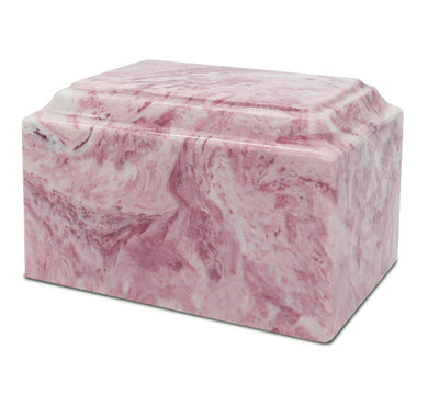 Pink Rose Cultured Marble Urn