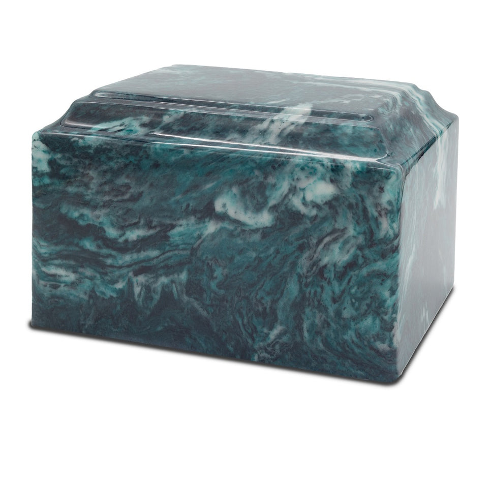 Emerald Cultured Marble Urn