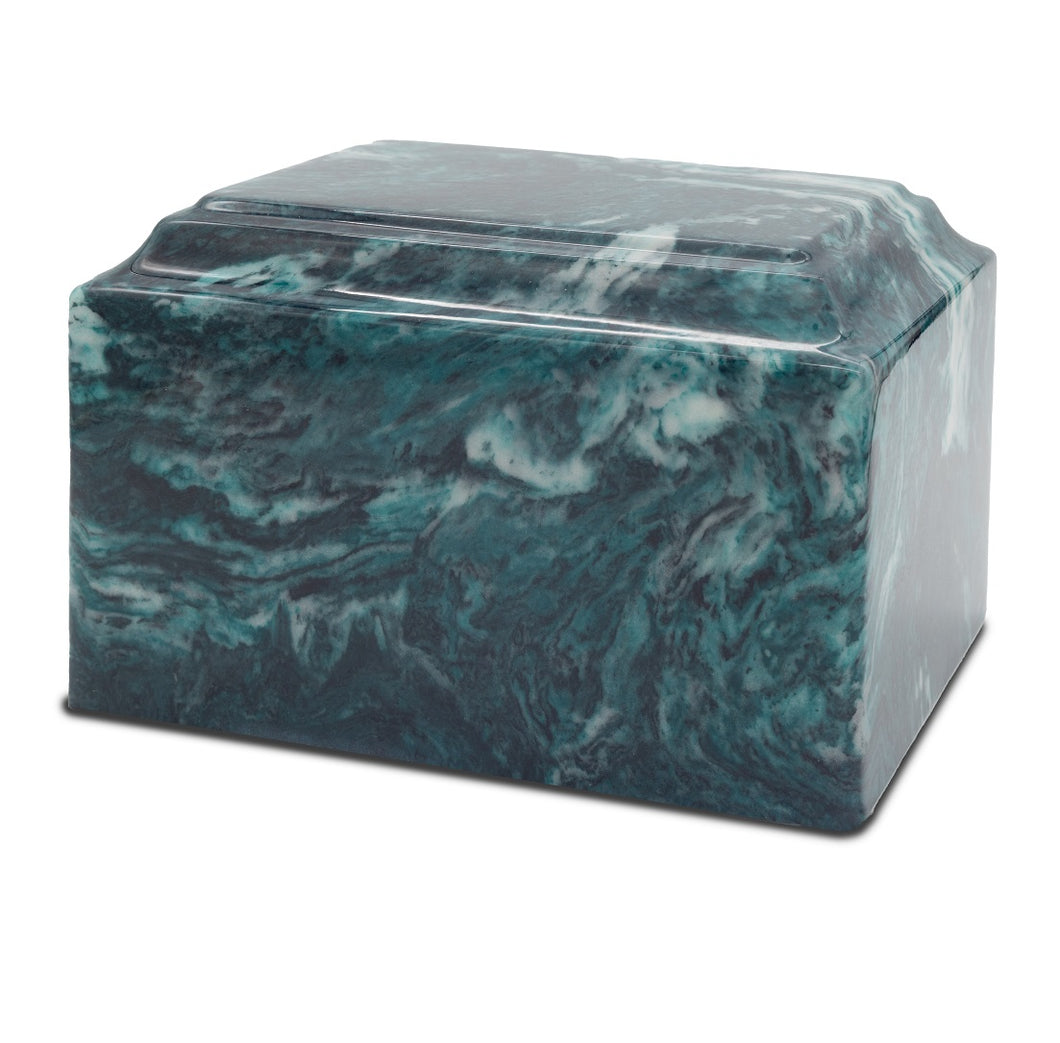 Emerald Cultured Marble Urn