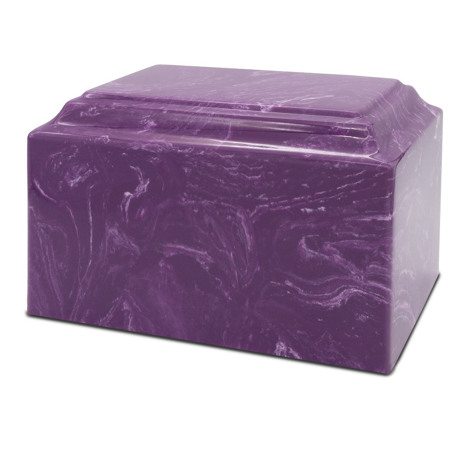 Lavender Cultured Marble Urn