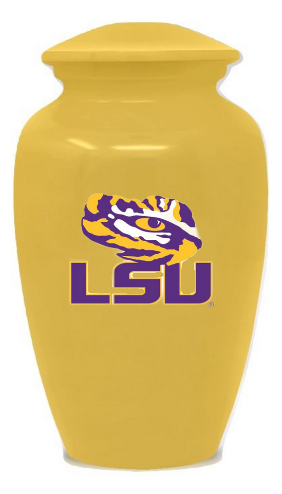 Louisiana State University Tigers College Cremation Urn - Yellow