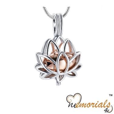 Lotus Cremation Pendant