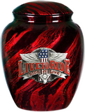 Live to Ride - Fiberglass Cremation Urn