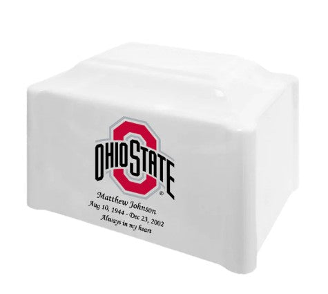 Ohio State University Adult Cultured Marble Cremation Urn