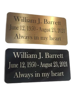 Customized Engraved Brass Name Plate