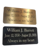Customized Engraved Brass Name Plate