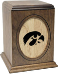 University of Iowa Hawkeyes College Cremation Urn - Black