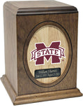 Mississippi Bulldogs College Cremation Urn - Maroon