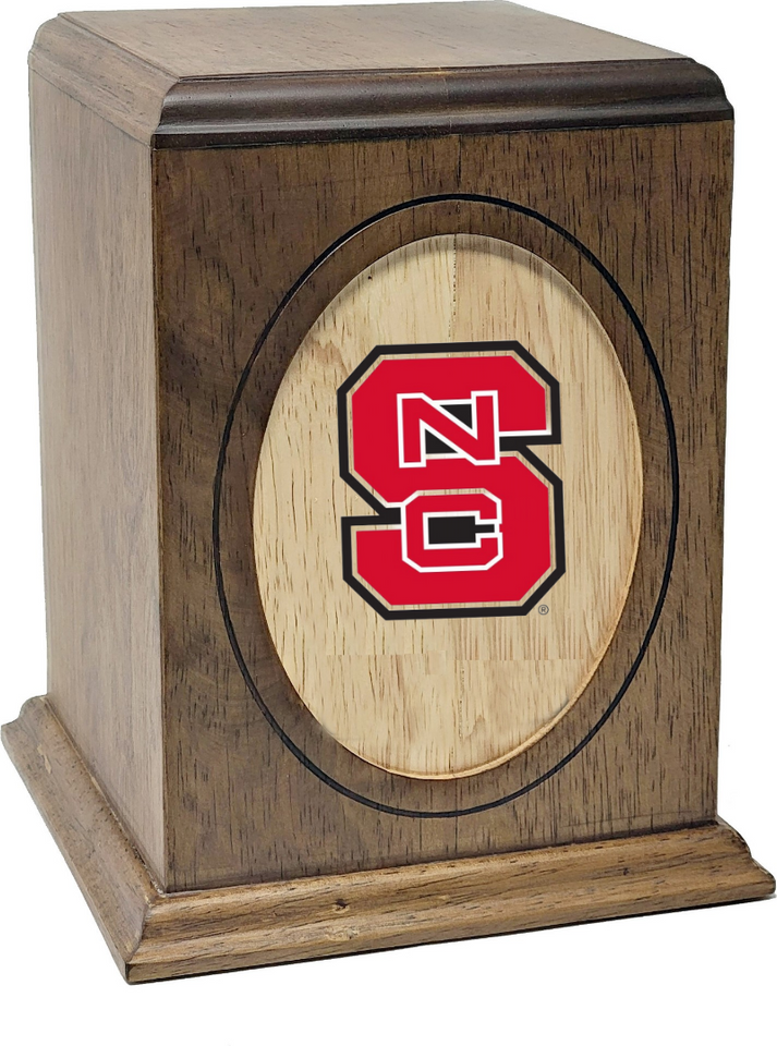 Red North Carolina State Wolfpack University College Cremation Urn