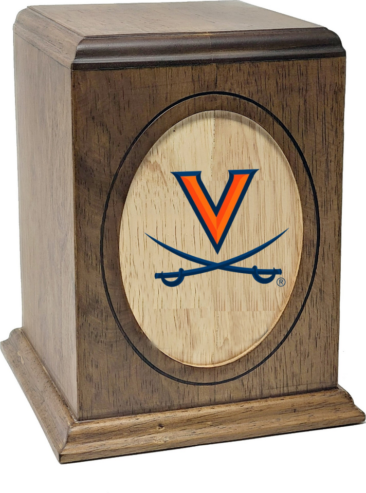 University of Virginia Cavaliers College Cremation Urn - Blue