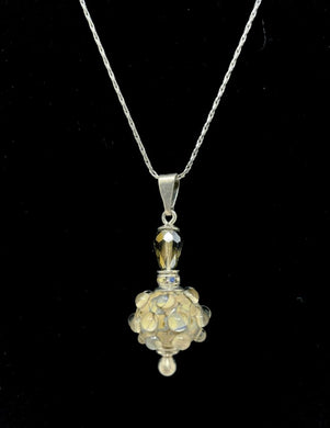 Cherish Sterling Silver & Blown Glass Cremation Pendant