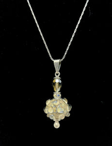 Cherish Sterling Silver & Blown Glass Cremation Pendant