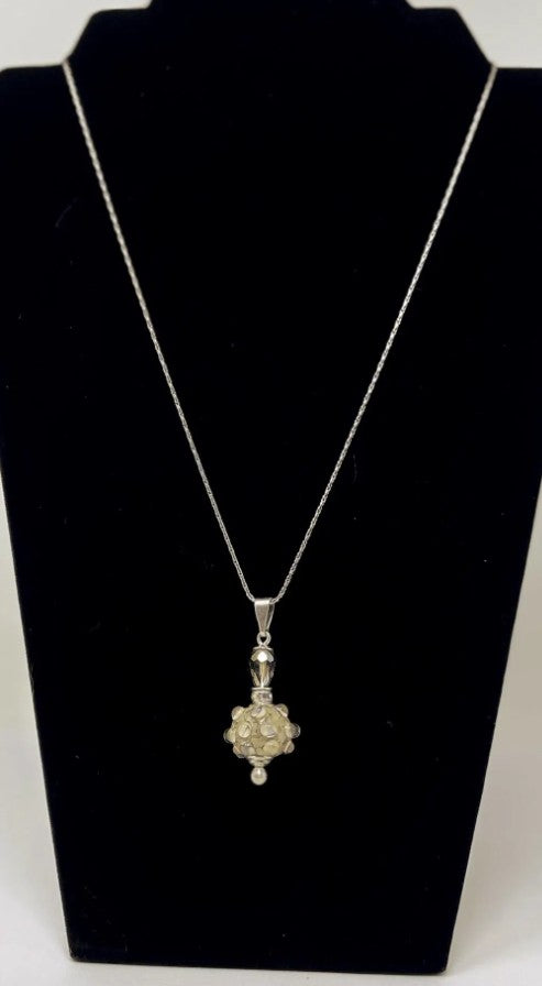 Cherish Sterling Silver & Blown Glass Cremation Pendant