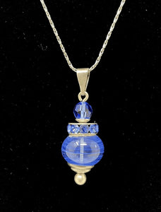 Essence Sterling Silver & Blown Glass Cremation Pendant