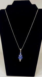 Essence Sterling Silver & Blown Glass Cremation Pendant