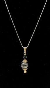 Everlasting Sterling Silver & Blown Glass Cremation Pendant