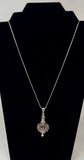 Faith Sterling Silver & Blown Glass Cremation Pendant