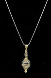 Mystic Sterling Silver & Blown Glass Cremation Pendant