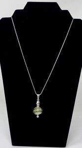 Verdure Sterling Silver & Blown Glass Cremation Pendant