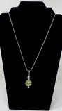 Verdure Sterling Silver & Blown Glass Cremation Pendant