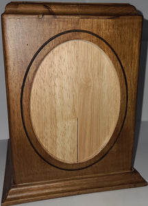 Scratch & Dent: Imperfect Wood Urn with Place for Image - NON-RETURNABLE